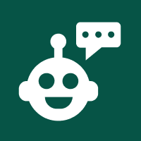 AI customer support desk icon