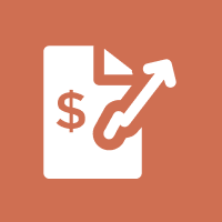 Financial analytics icon